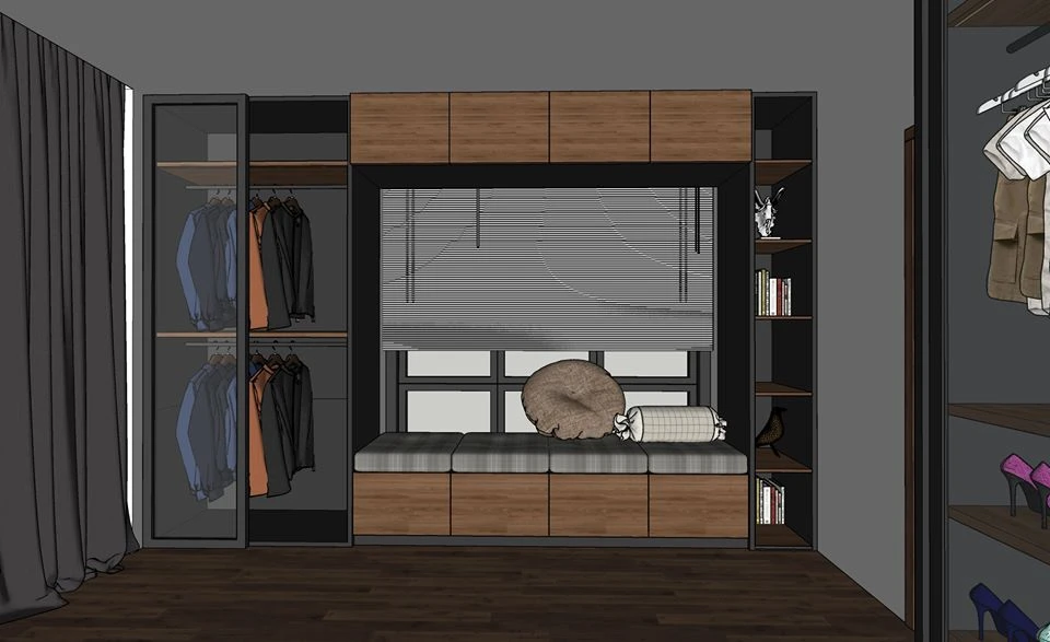Sketchup Scene Free Download Vray Modern Bedroom ID 101000319 (Diep Vinh)
