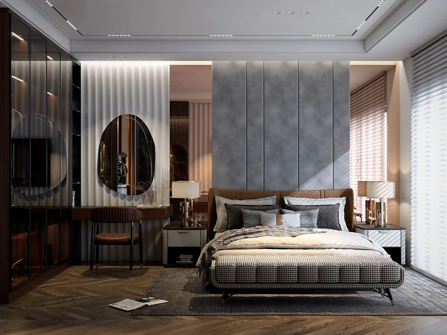 Sketchup Scene Free Download Vray Modern Bedroom ID 101000678 (Ngo Tien Duy)