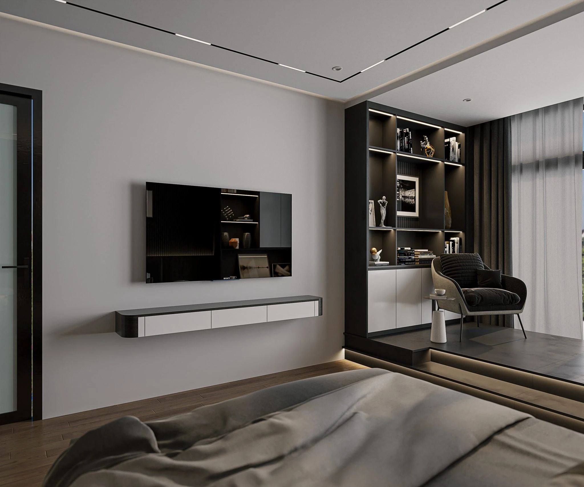 Vantage Bedroom Sketchup Model Free Download Modern ID 101000740 (Hoang Duc Duy)