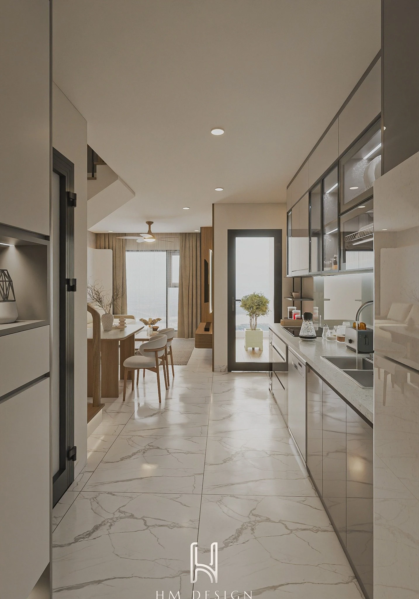 SketchUp Free Vantage Living Room - Dining Room SketchUp 3D Model Free Download Modern ID 218000230 (Nguyen Dinh Hieu)