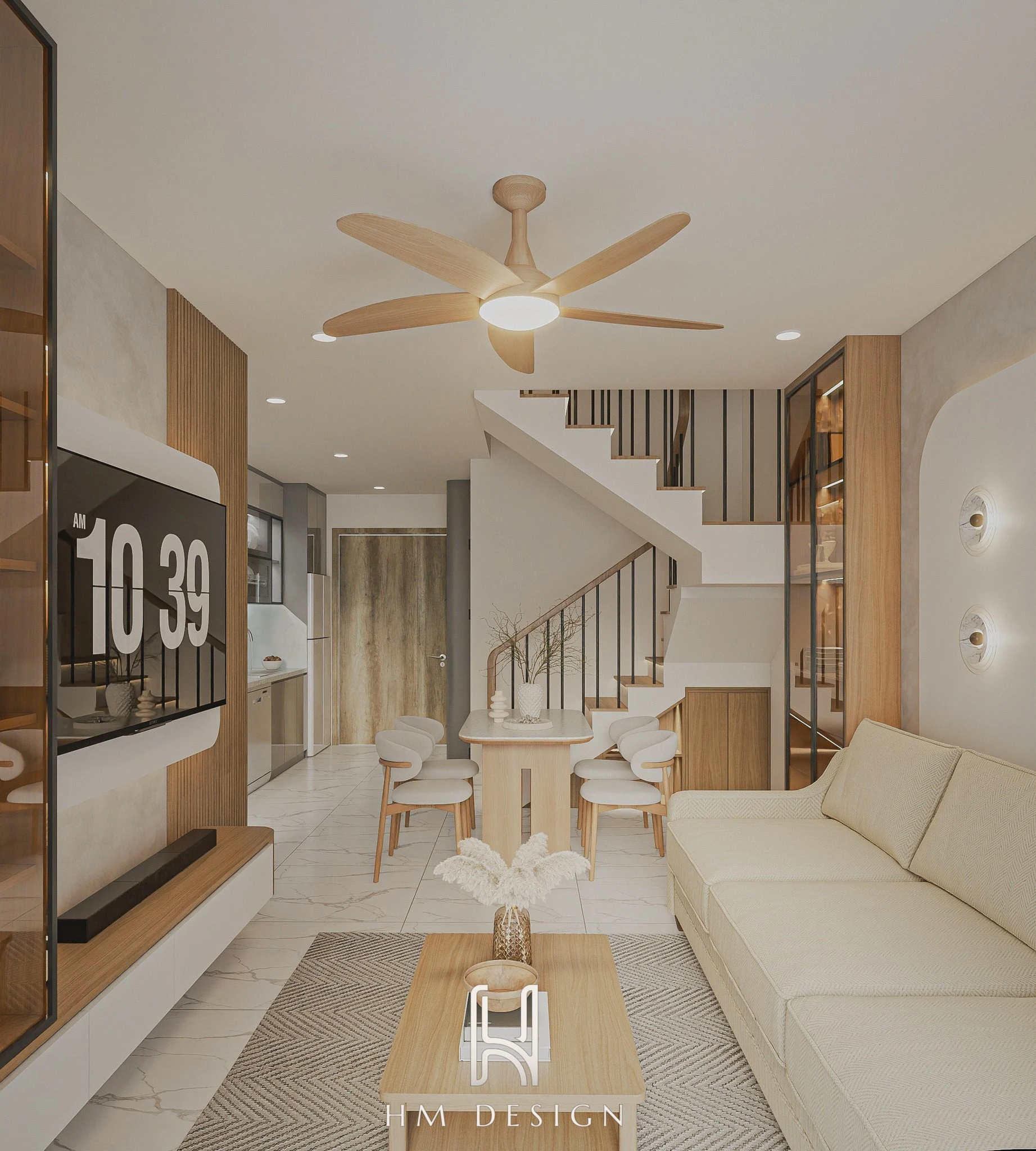 SketchUp Free Vantage Living Room - Dining Room SketchUp 3D Model Free Download Modern ID 218000230 (Nguyen Dinh Hieu)