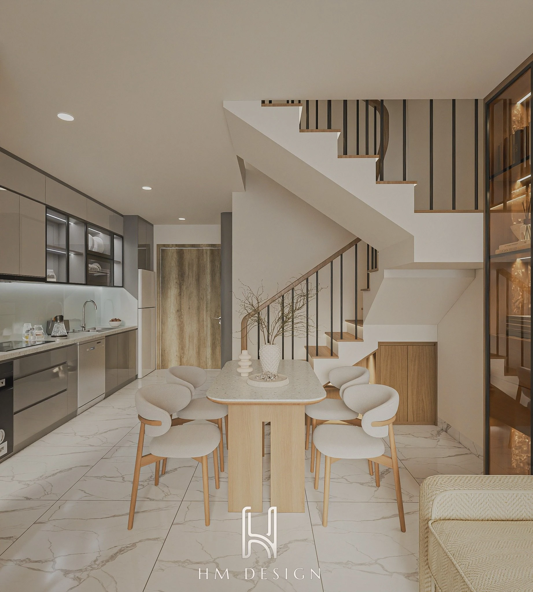 SketchUp Free Vantage Living Room - Dining Room SketchUp 3D Model Free Download Modern ID 218000230 (Nguyen Dinh Hieu)