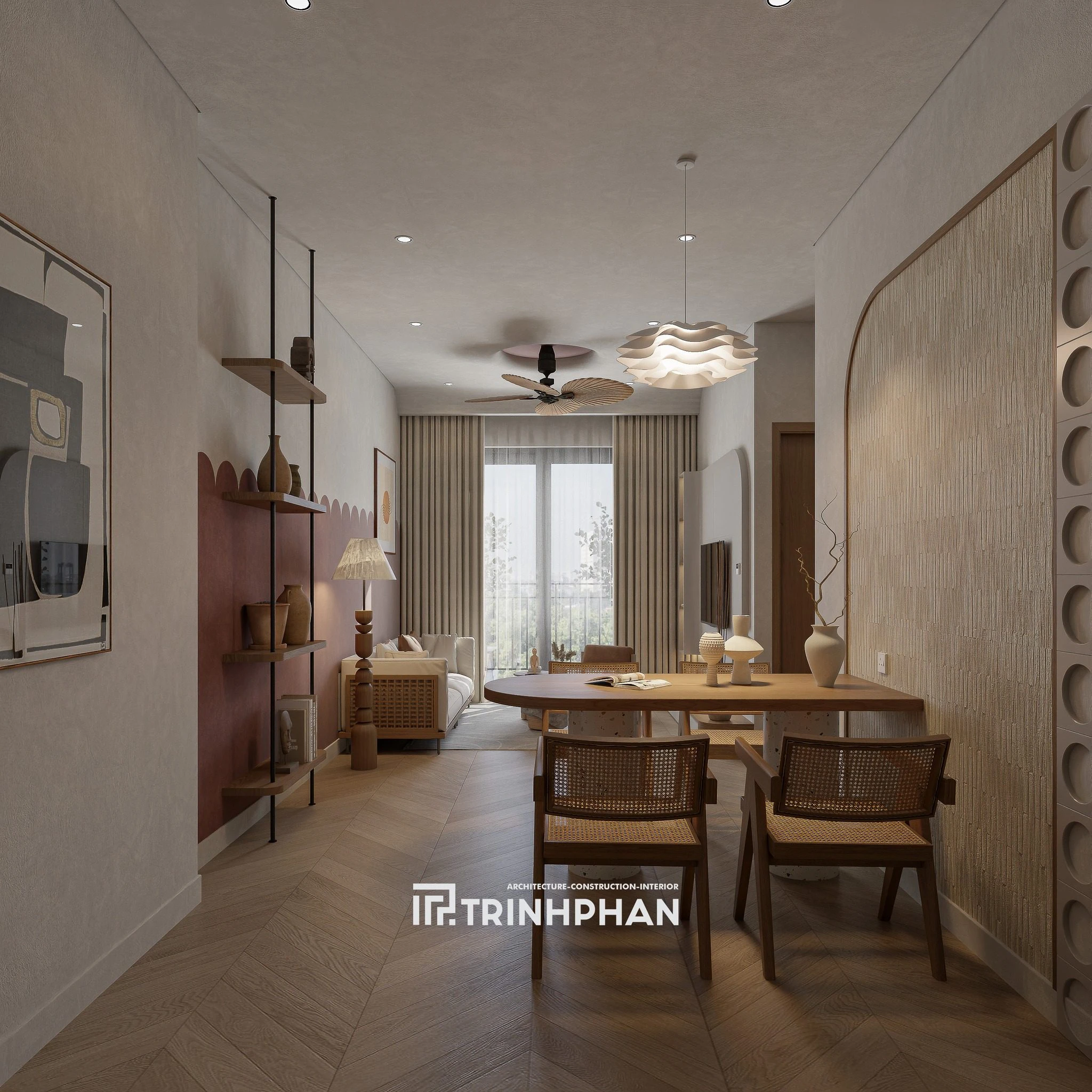 SketchUp Free Vantage Living Room - Dining Room SketchUp Free Model Modern Download ID 218000224 (Dinh Hung)