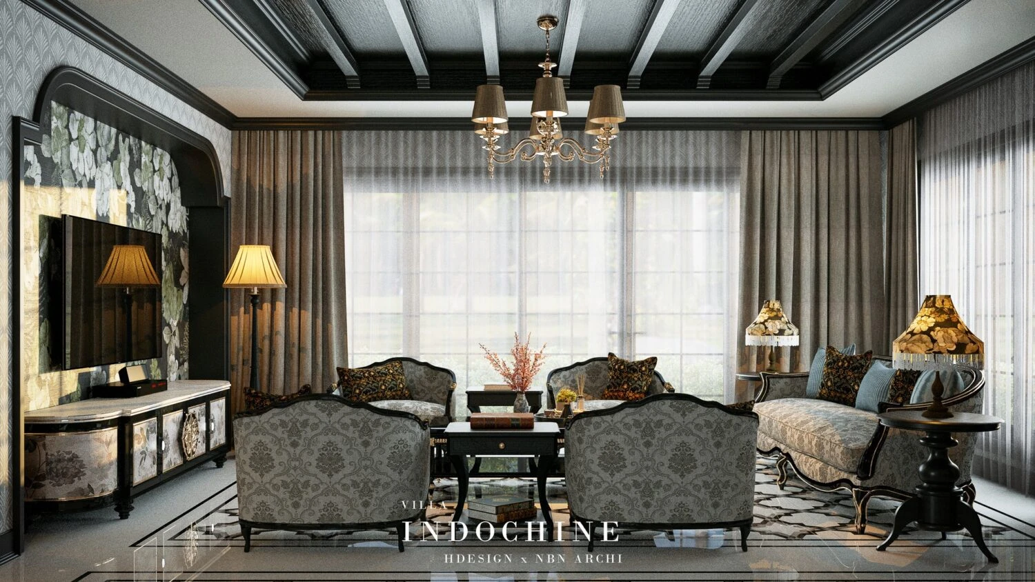 Vantage Living Room Download SketchUp Models Indochine Free ID 100000406 (Ngo Hai)