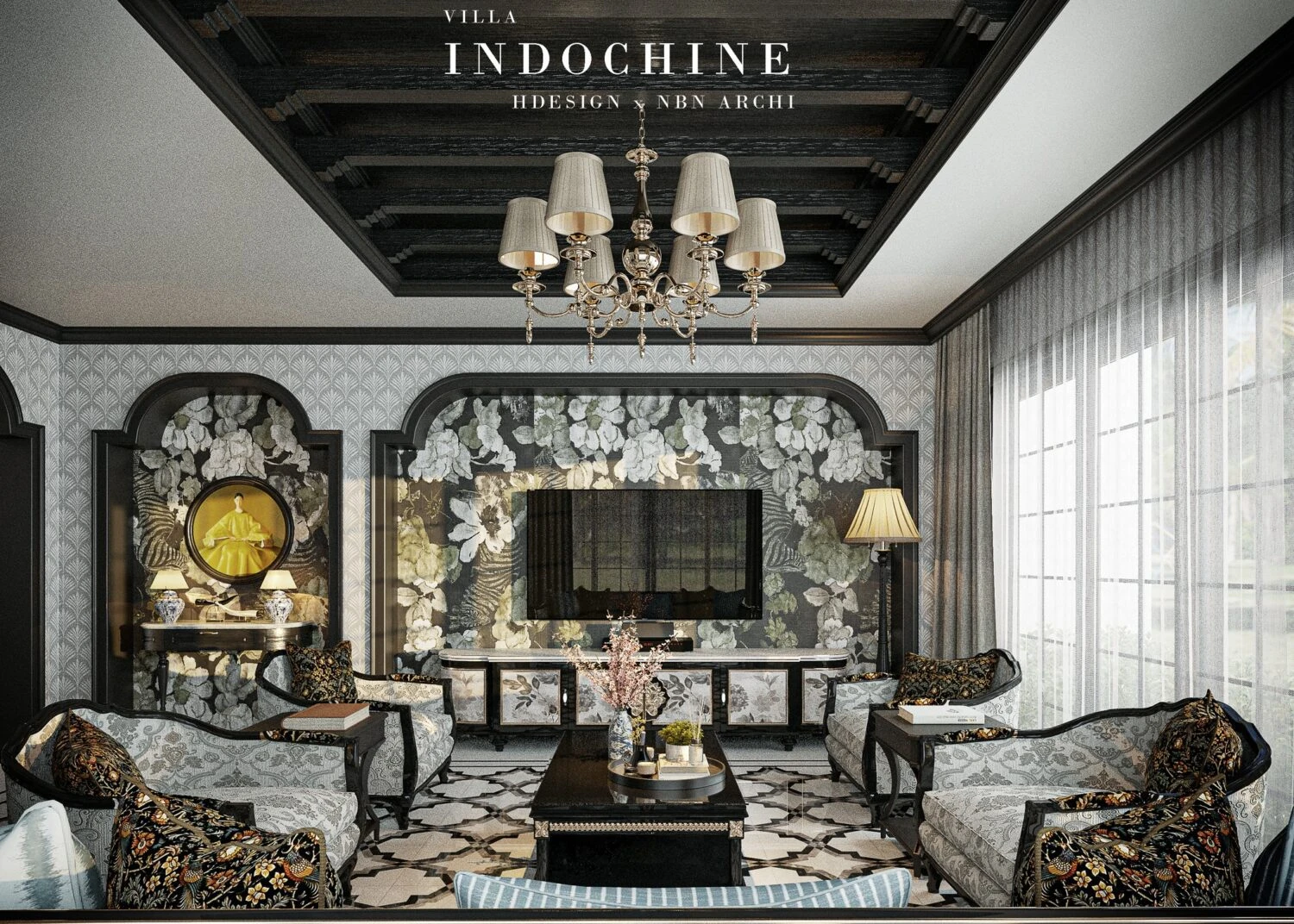 Vantage Living Room Download SketchUp Models Indochine Free ID 100000406 (Ngo Hai)