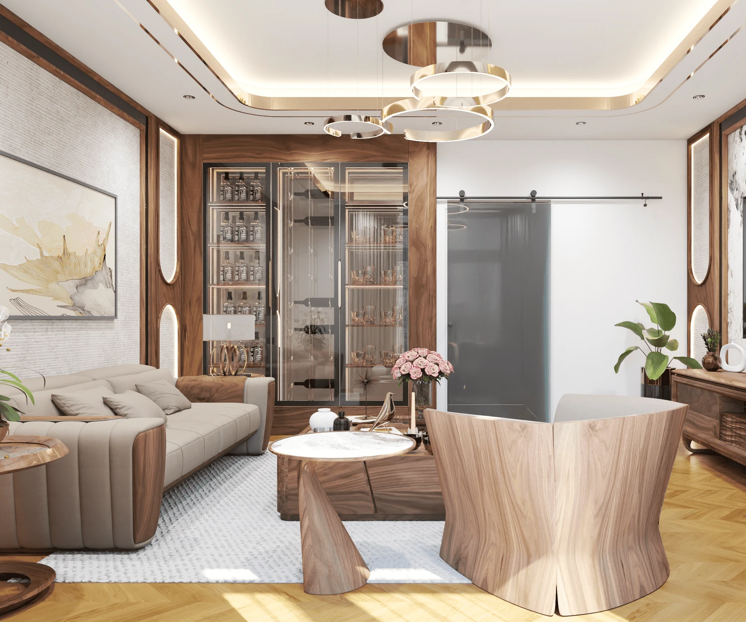 Vantage Living Room Free SketchUp Models Download Modern ID 100000418 (Kim Phong)