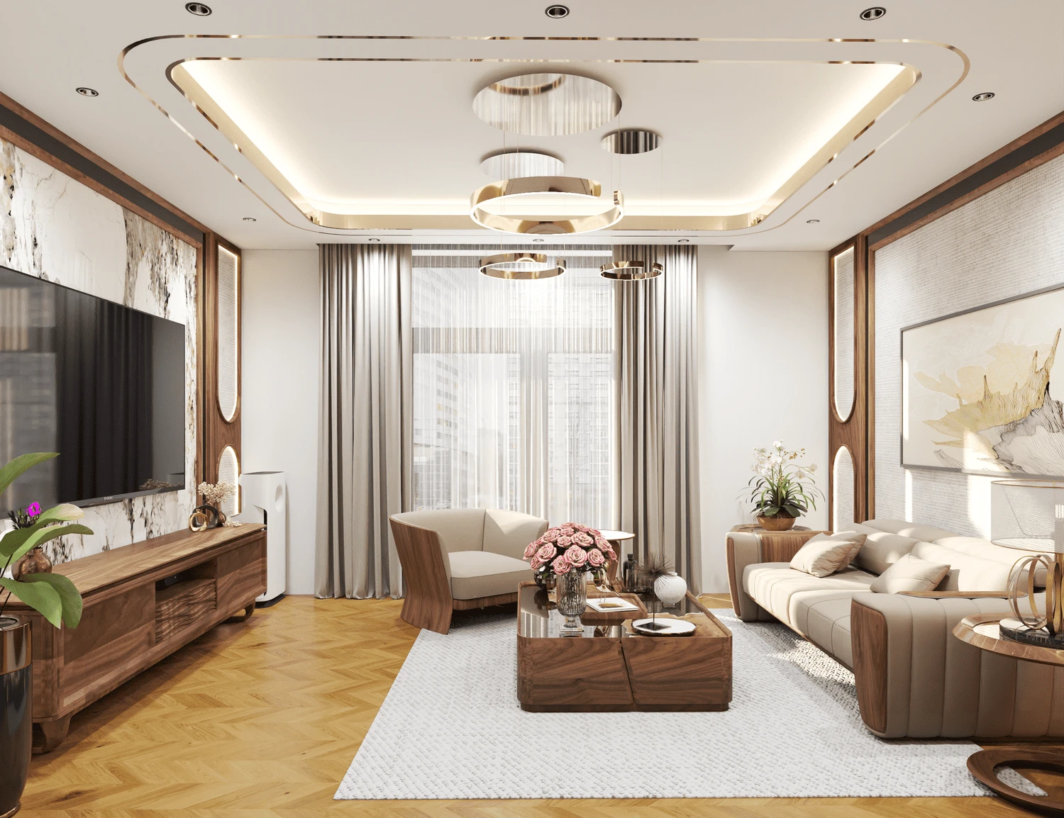 Vantage Living Room Free SketchUp Models Download Modern ID 100000418 (Kim Phong)