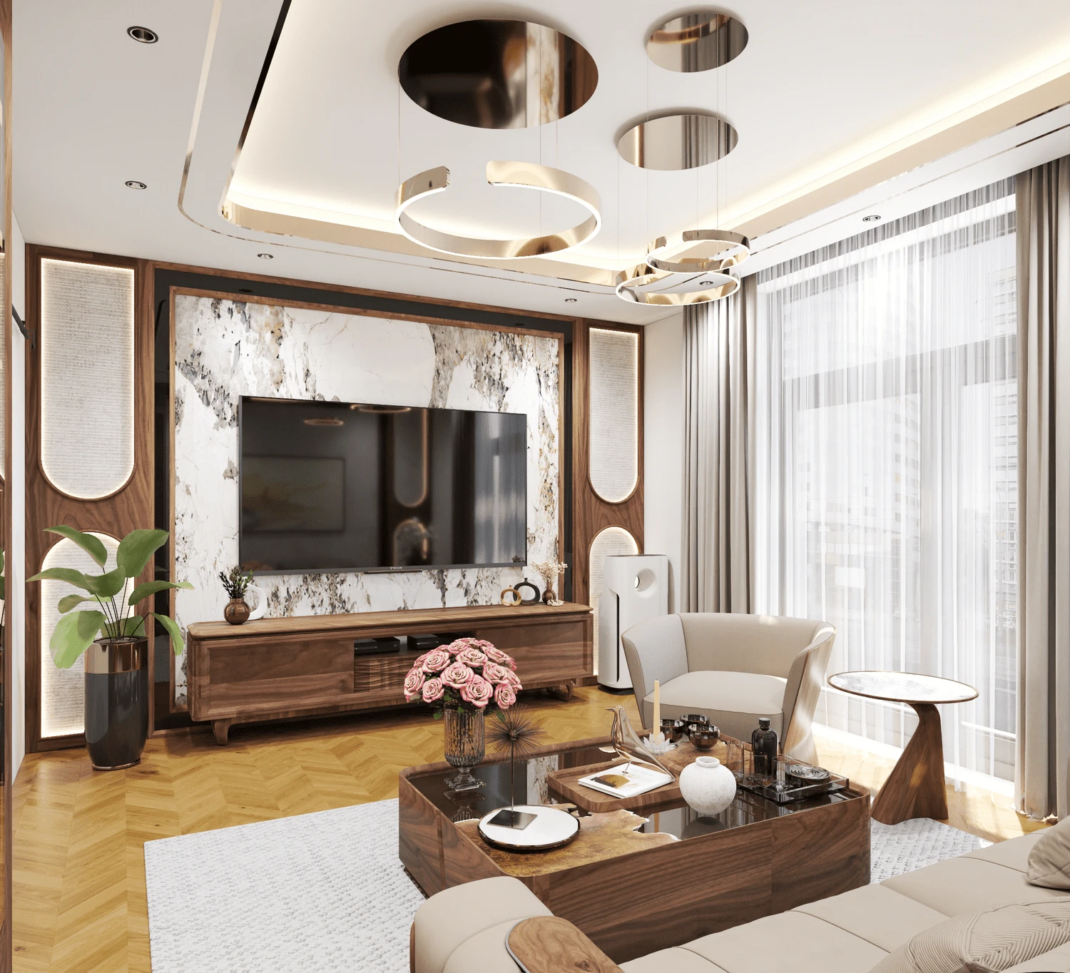 Vantage Living Room Free SketchUp Models Download Modern ID 100000418 (Kim Phong)