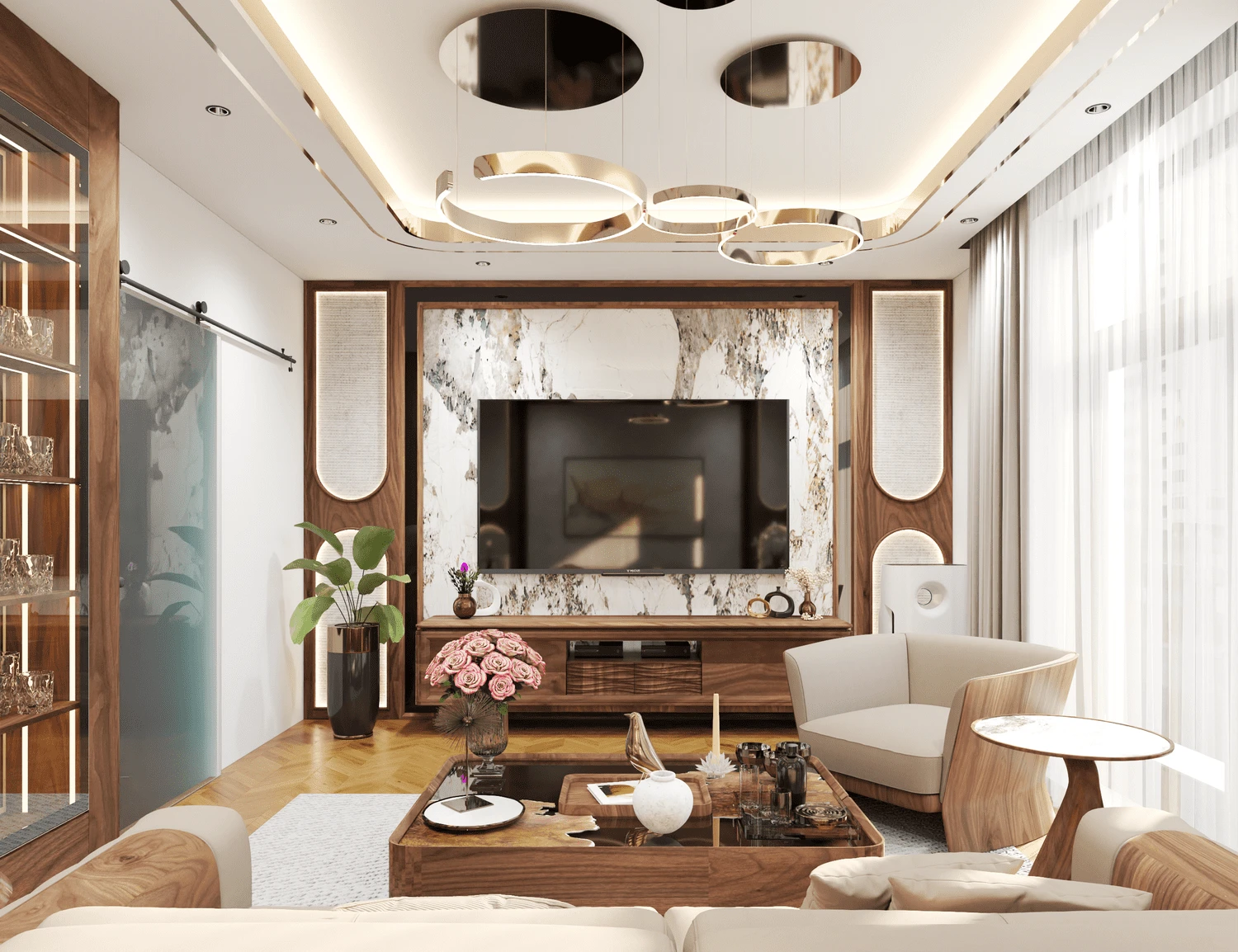 Vantage Living Room Free SketchUp Models Download Modern ID 100000418 (Kim Phong)