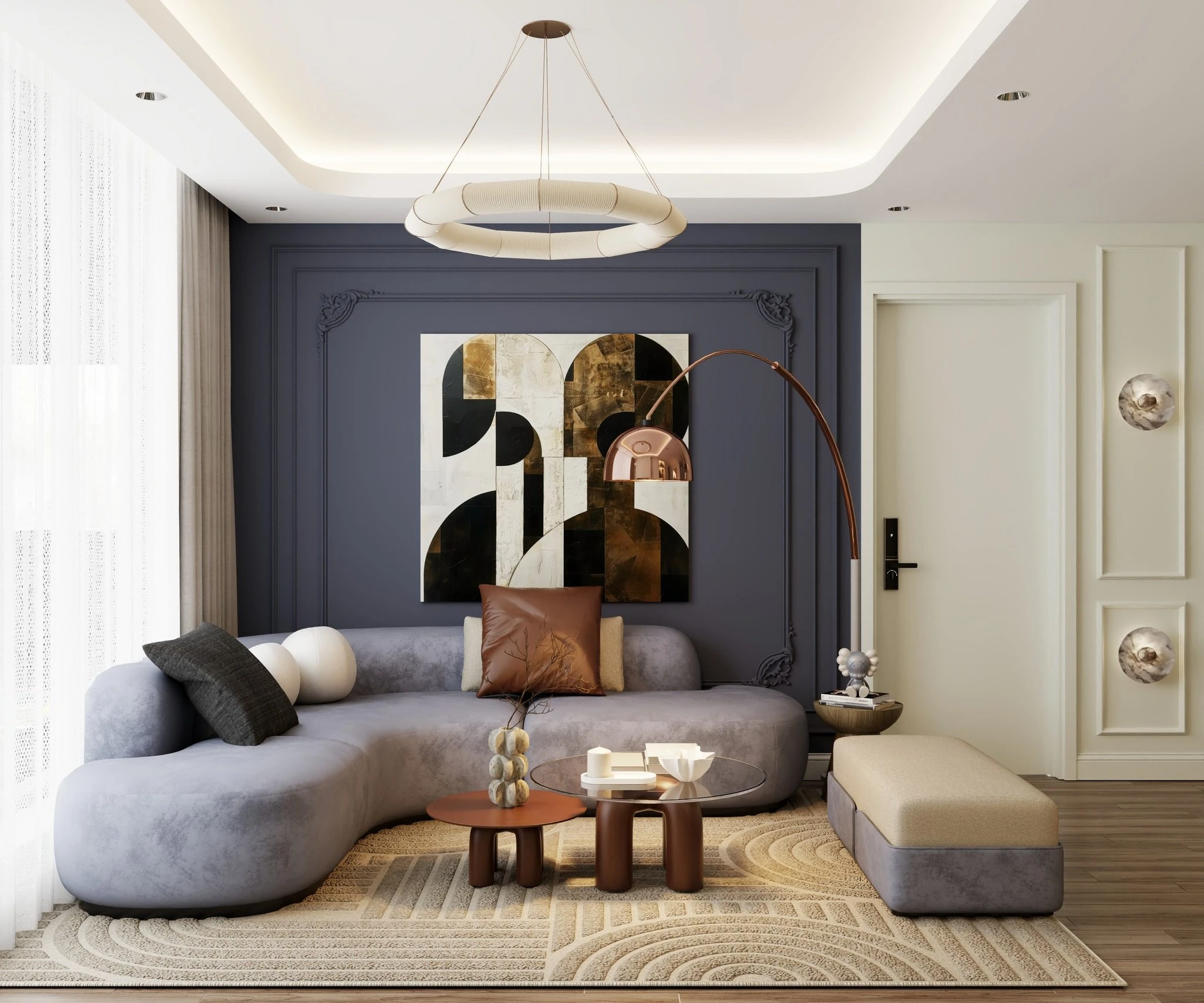 Vantage Living Room SketchUp 3D Model Free Download Modern ID 100000430 (Hung Duong Do)