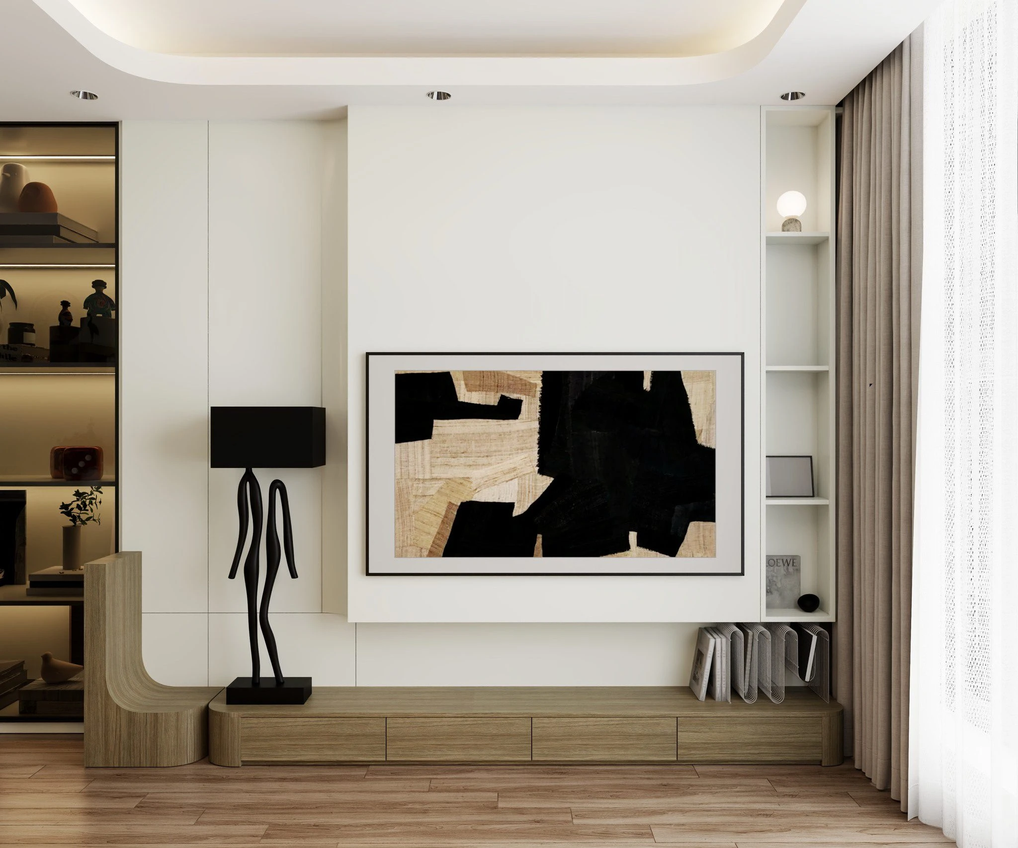 Vantage Living Room SketchUp 3D Model Free Download Modern ID 100000430 (Hung Duong Do)