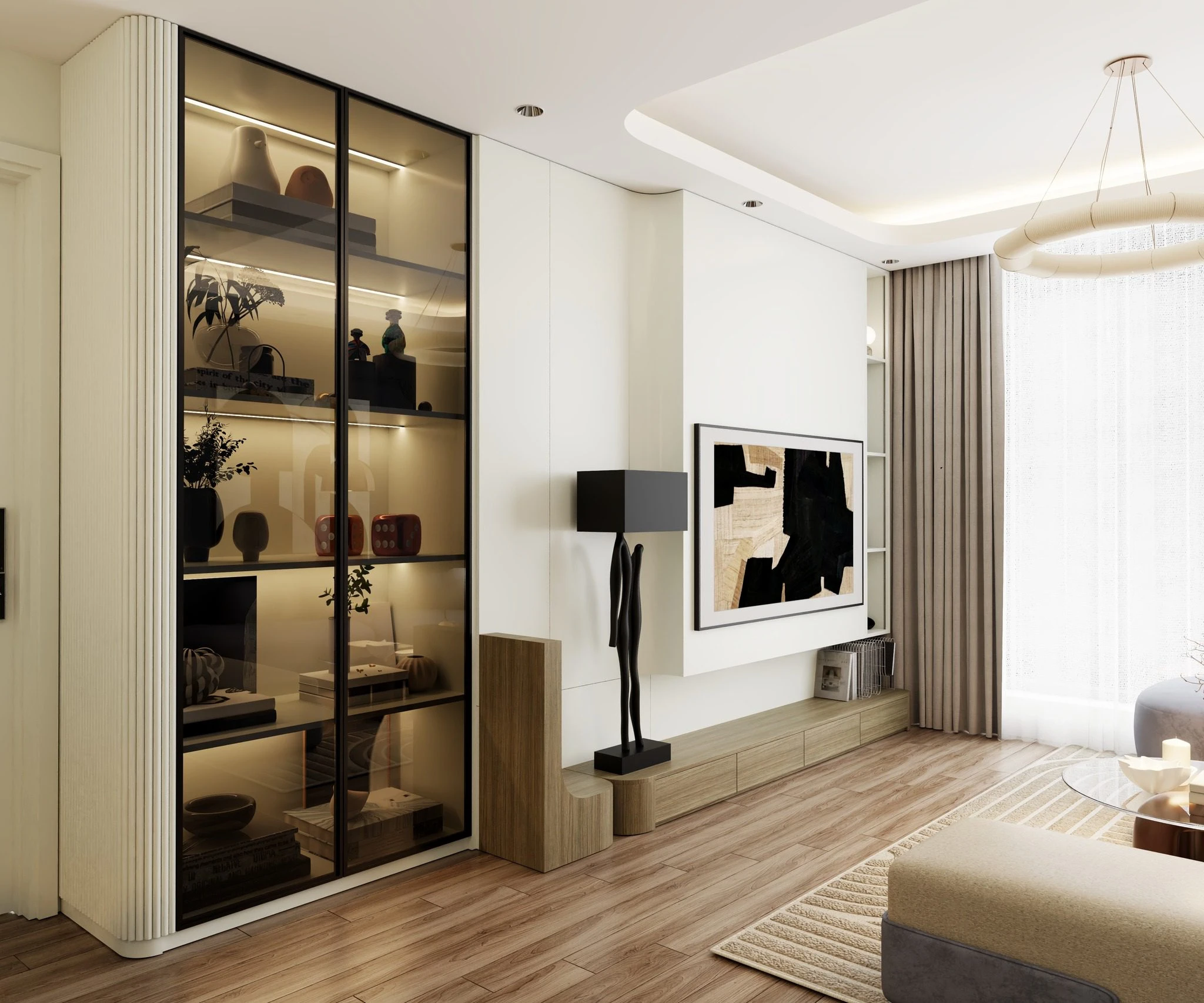 Vantage Living Room SketchUp 3D Model Free Download Modern ID 100000430 (Hung Duong Do)