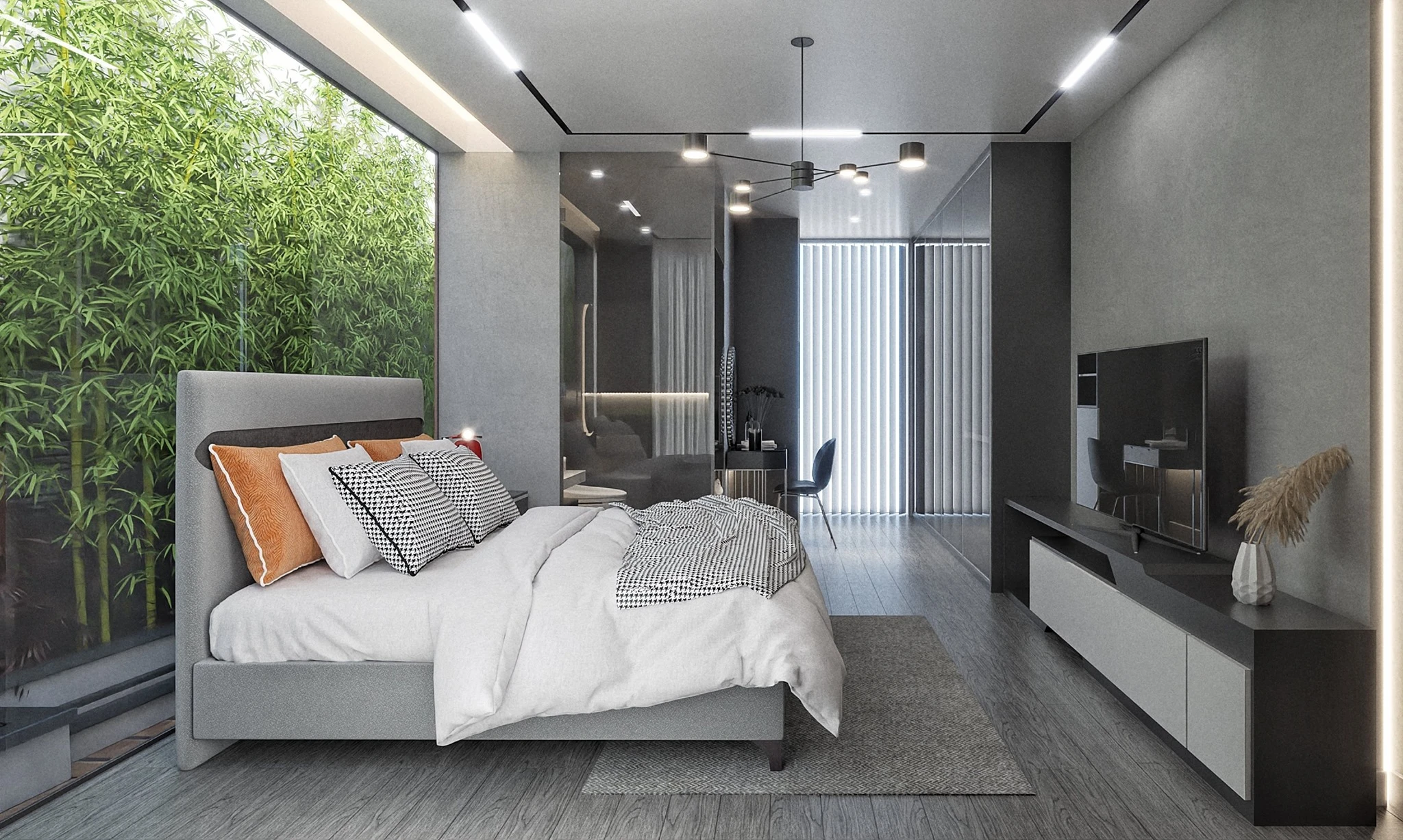 Vray Apartment SketchUp 3D Model Free Download Modern ID 106000158 (Chau Hung)