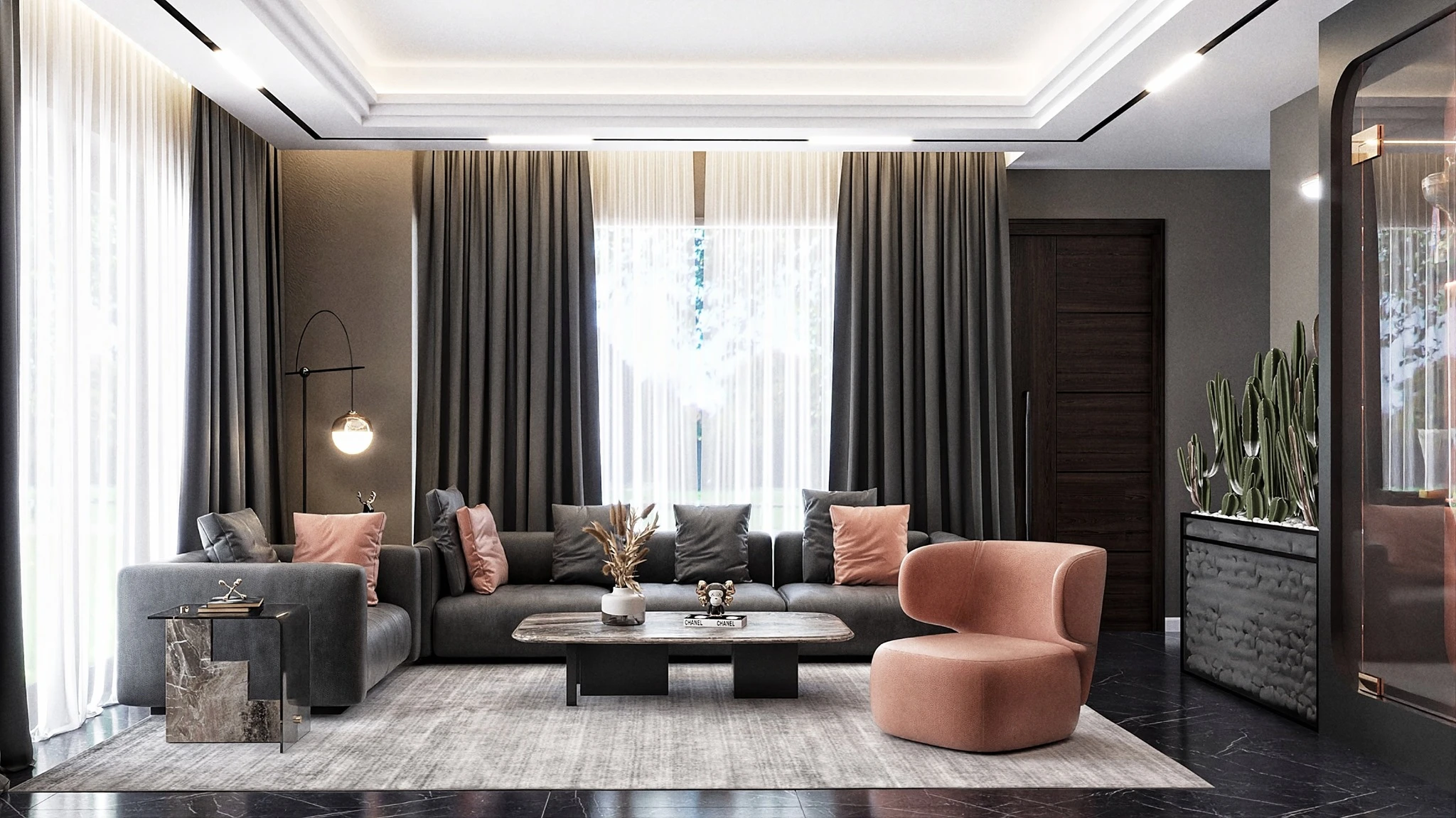 Vray Apartment SketchUp 3D Model Free Download Modern ID 106000158 (Chau Hung)