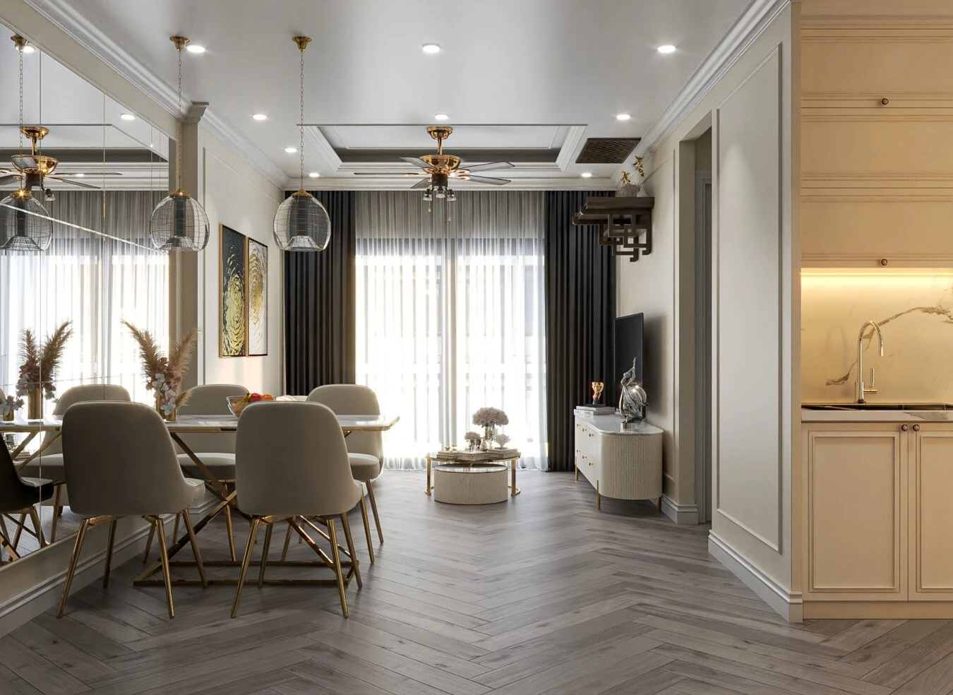 Vray Apartment SketchUp Free Model Modern Download ID 106000182 (Vu Van Luong)