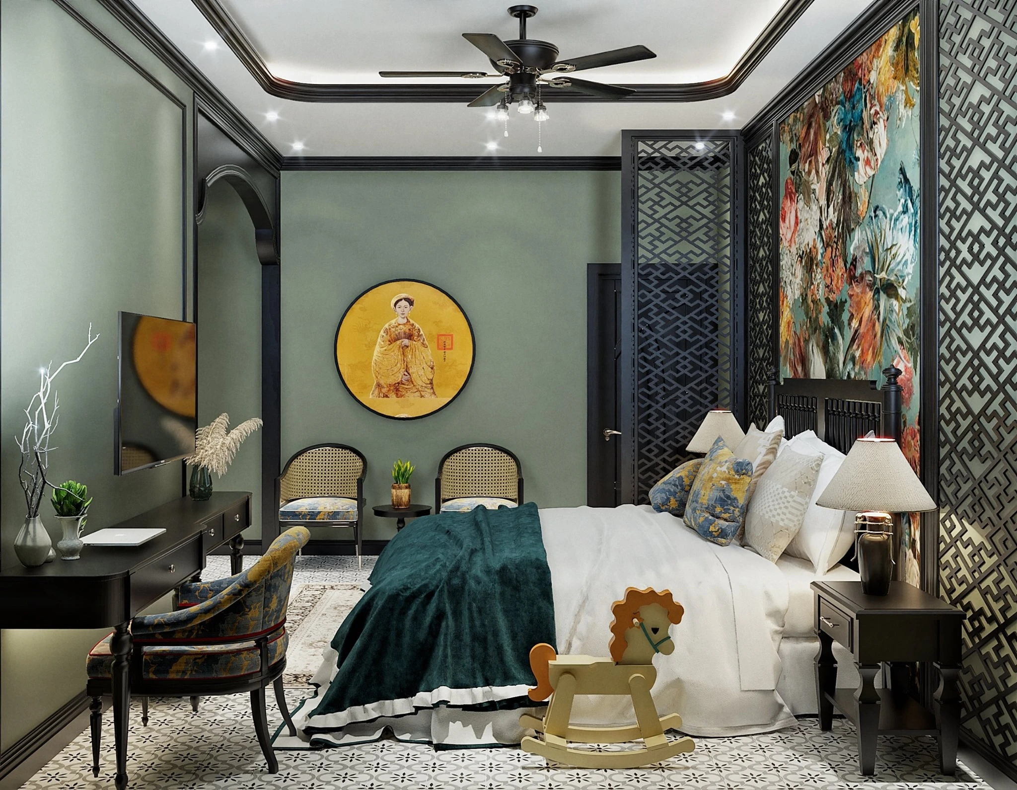 Vray Bedroom Enscape Model Free Download Modern ID 101000413 (Chau Hung)