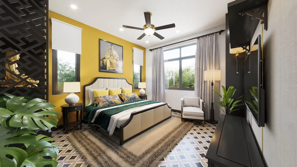 Vray Bedroom Free Sketchup Models Download Modern ID 101000429 (Nguyen Xuan Vinh)