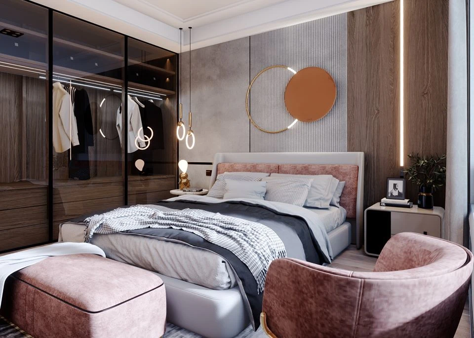 Vray Bedroom Free Sketchup Scene Download Modern ID 101000355 (Le Tai Linh)