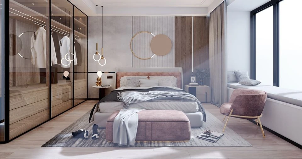 Vray Bedroom Free Sketchup Scene Download Modern ID 101000355 (Le Tai Linh)