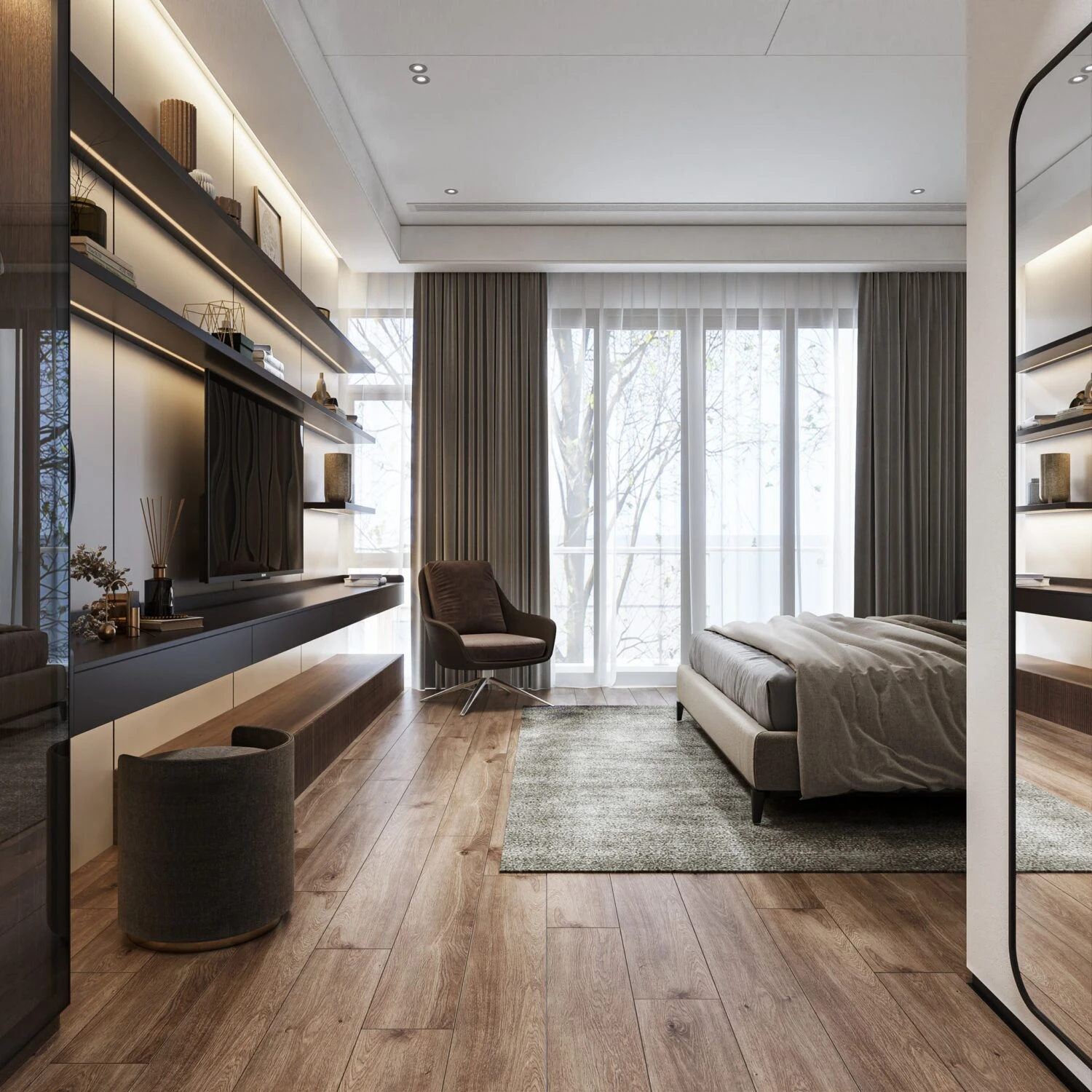 SketchUp Free Vray Bedroom Free Sketchup Scene Download Modern ID 101000654 (Than Nguyen)