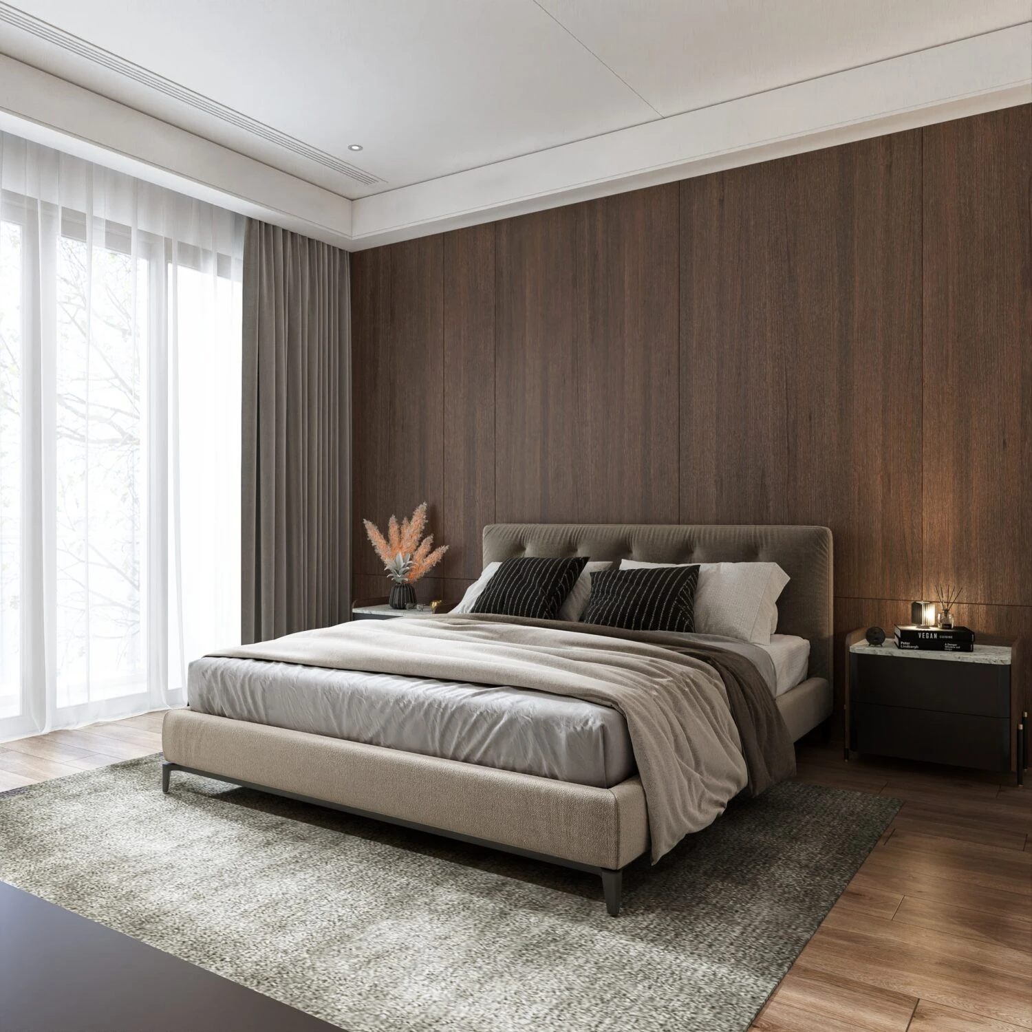 SketchUp Free Vray Bedroom Free Sketchup Scene Download Modern ID 101000654 (Than Nguyen)