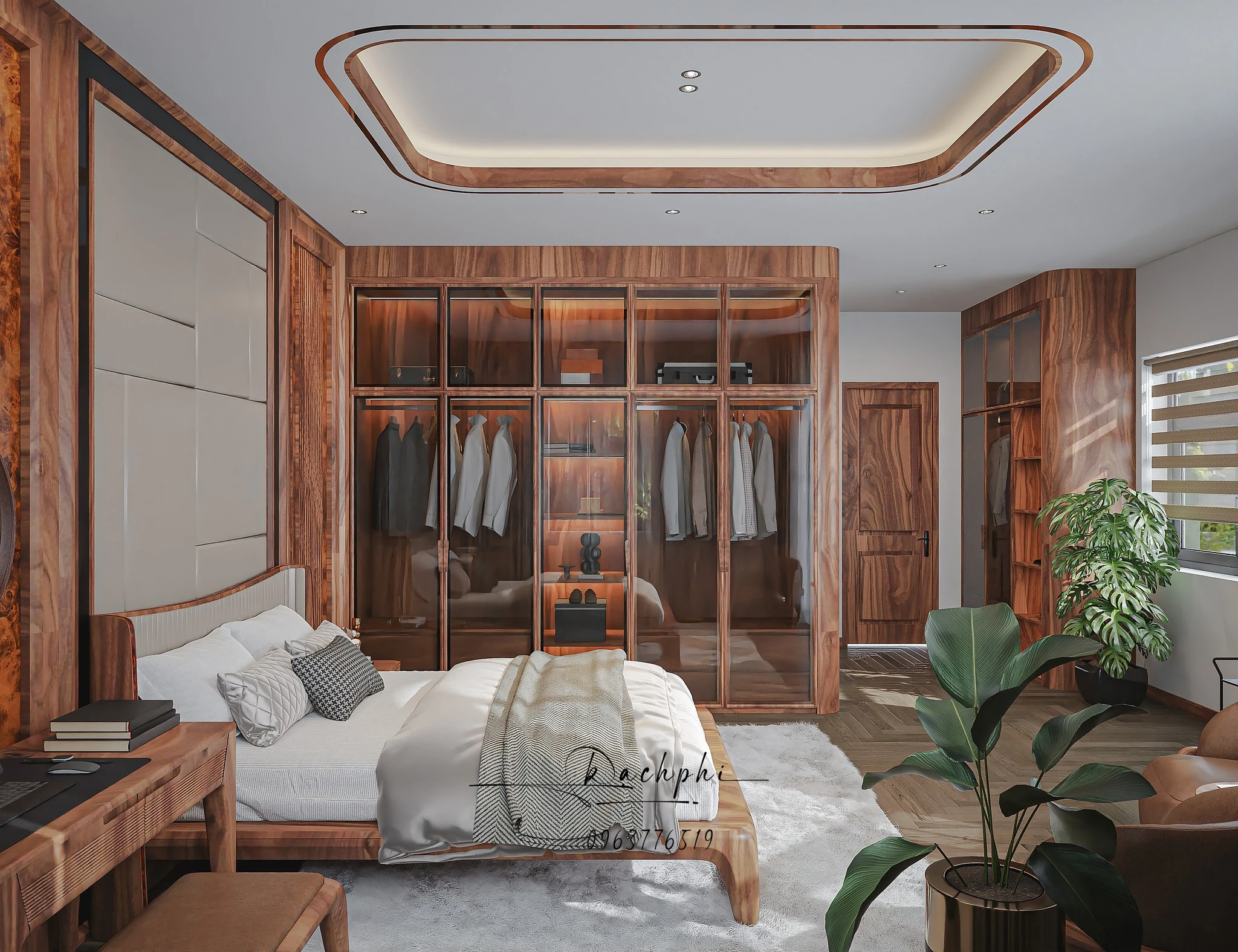 Vray Bedroom Sketchup 3D Model Free Download Modern ID 101000763 (Phi Bach)