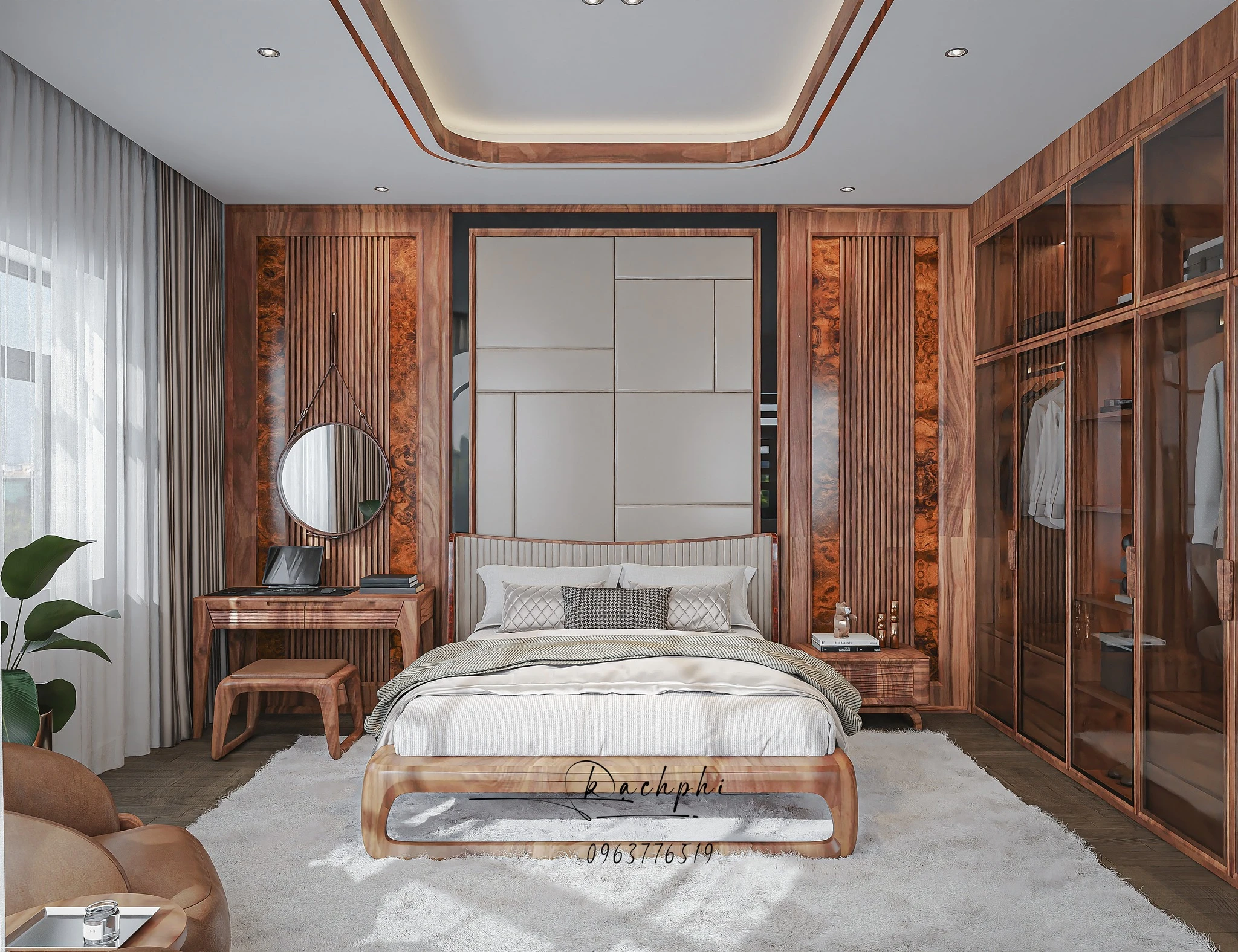 Vray Bedroom Sketchup 3D Model Free Download Modern ID 101000763 (Phi Bach)