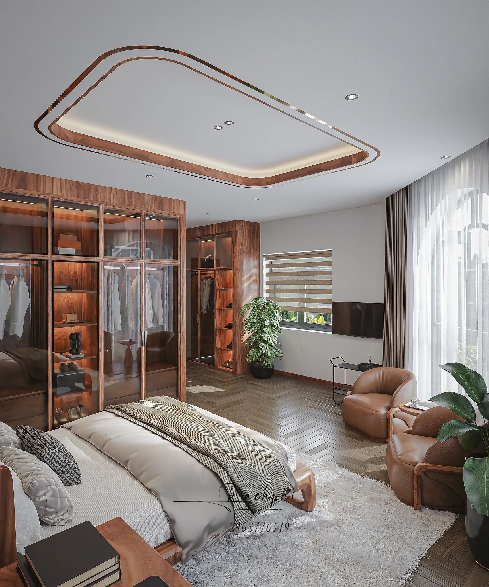 Vray Bedroom Sketchup 3D Model Free Download Modern ID 101000763 (Phi Bach)