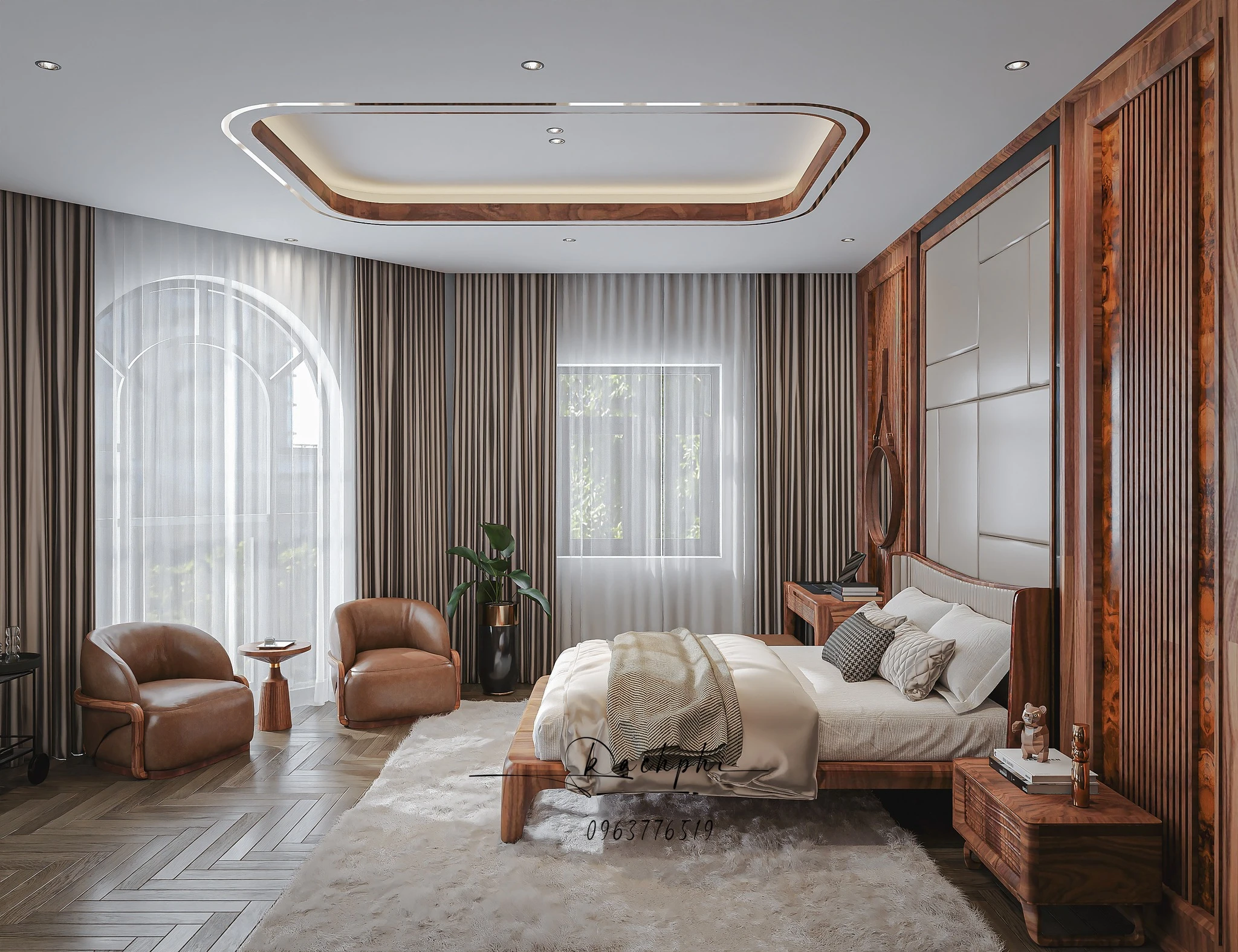 Vray Bedroom Sketchup 3D Model Free Download Modern ID 101000763 (Phi Bach)