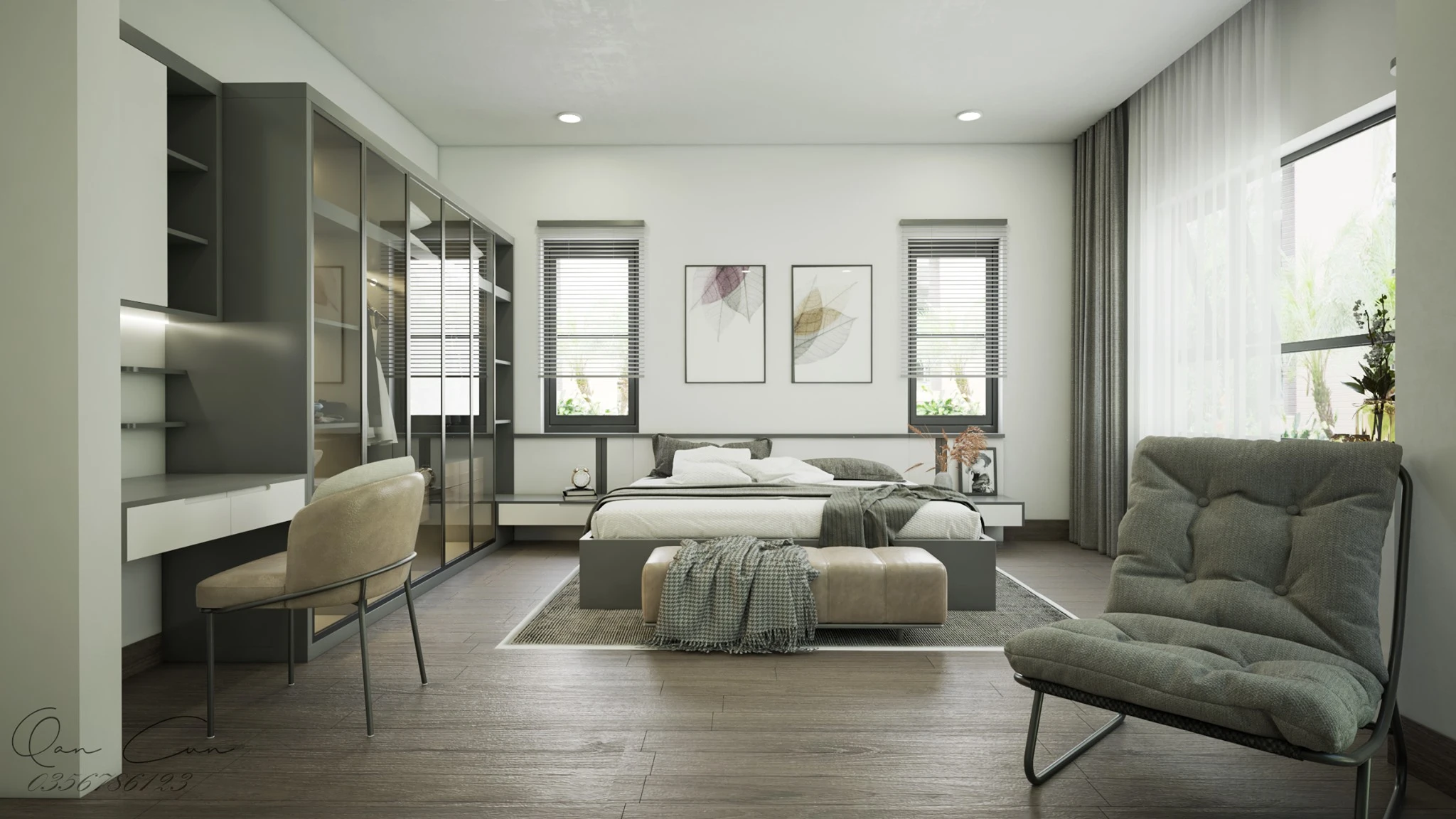 Vray Bedroom Sketchup 3d Models Free Download Modern ID 101000487 (Quan Cun)