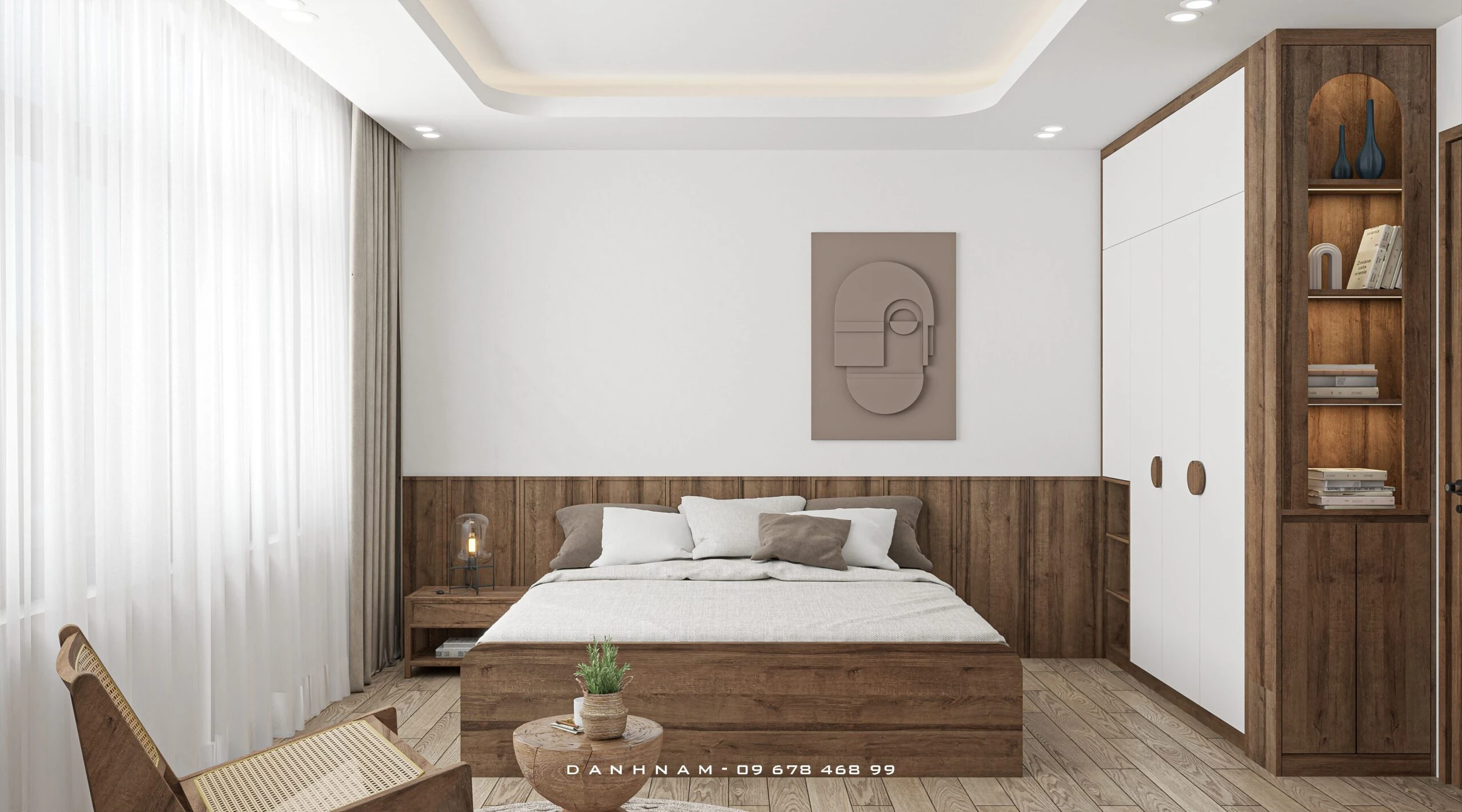 Vray Bedroom Sketchup Model Download Free Modern ID 101000656 (Danh Nam)