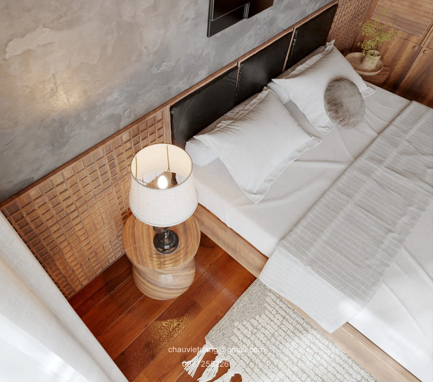 Vray Bedroom Sketchup Model Download Free Modern ID 101000686 (Dang Viet Chau)