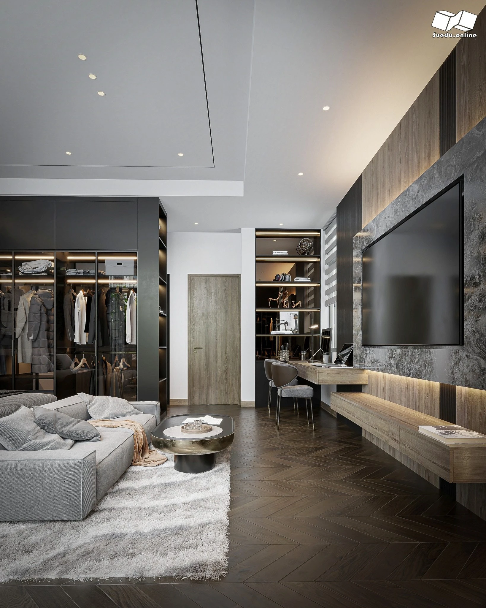 SketchUp Free Vray Bedroom Sketchup Model Download Free Modern ID 101000756 (Phan Thuc)