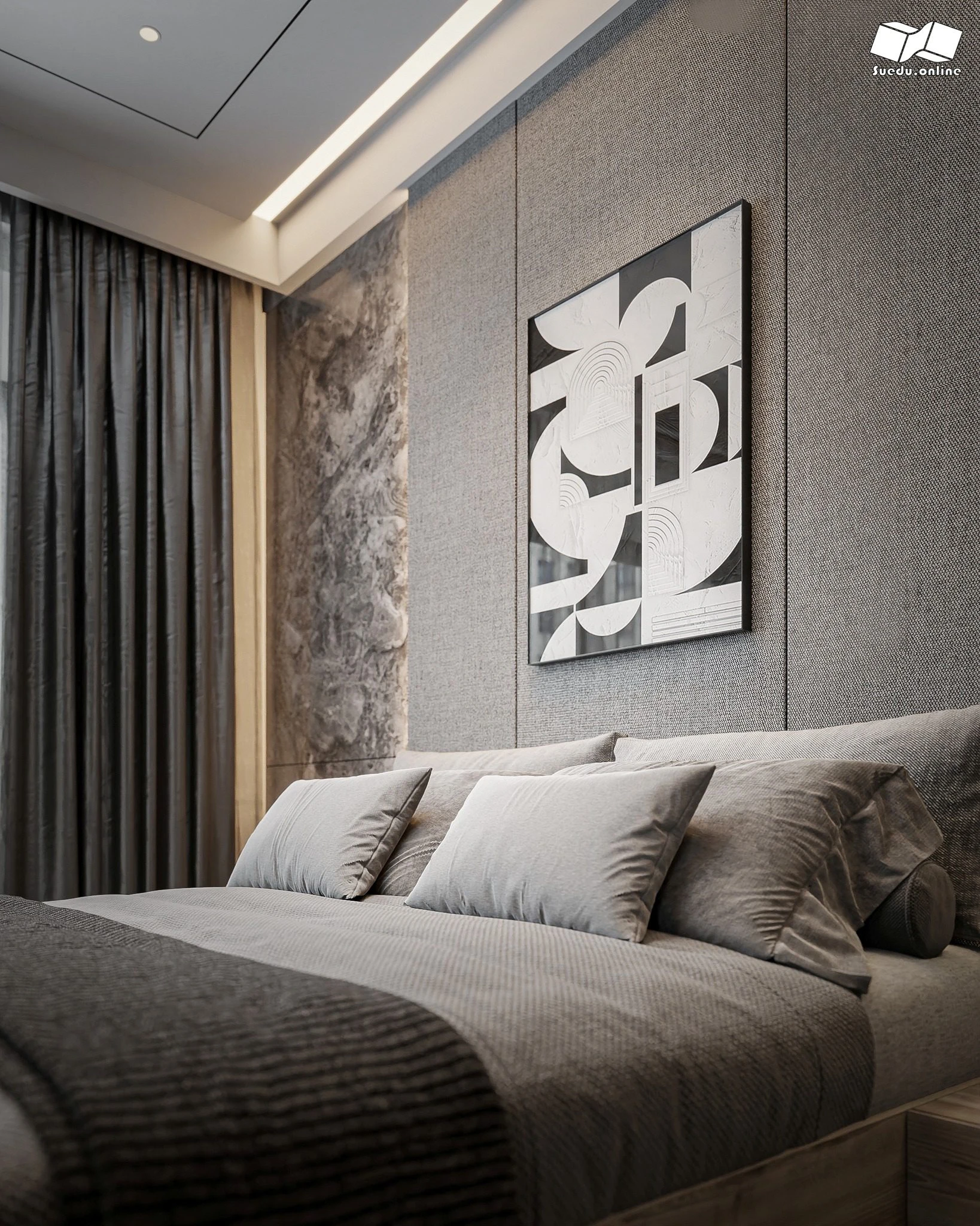 SketchUp Free Vray Bedroom Sketchup Model Download Free Modern ID 101000756 (Phan Thuc)