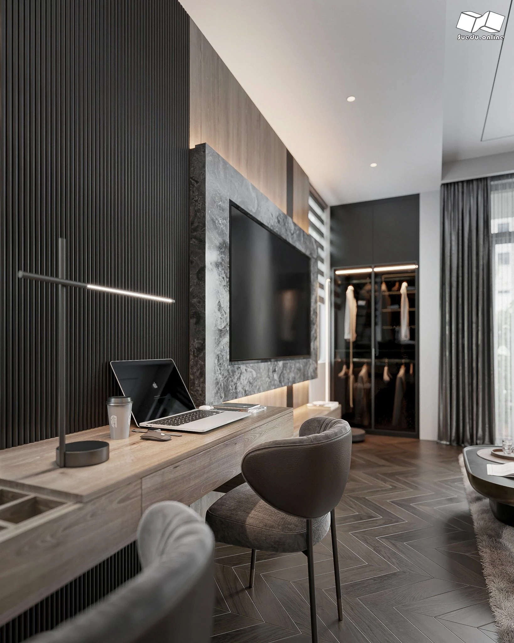 SketchUp Free Vray Bedroom Sketchup Model Download Free Modern ID 101000756 (Phan Thuc)