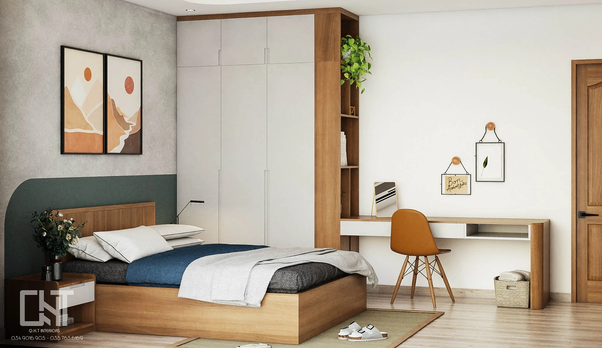 Vray Bedroom Sketchup Model Free Download Modern ID 101000411 (Quan Nguyen)