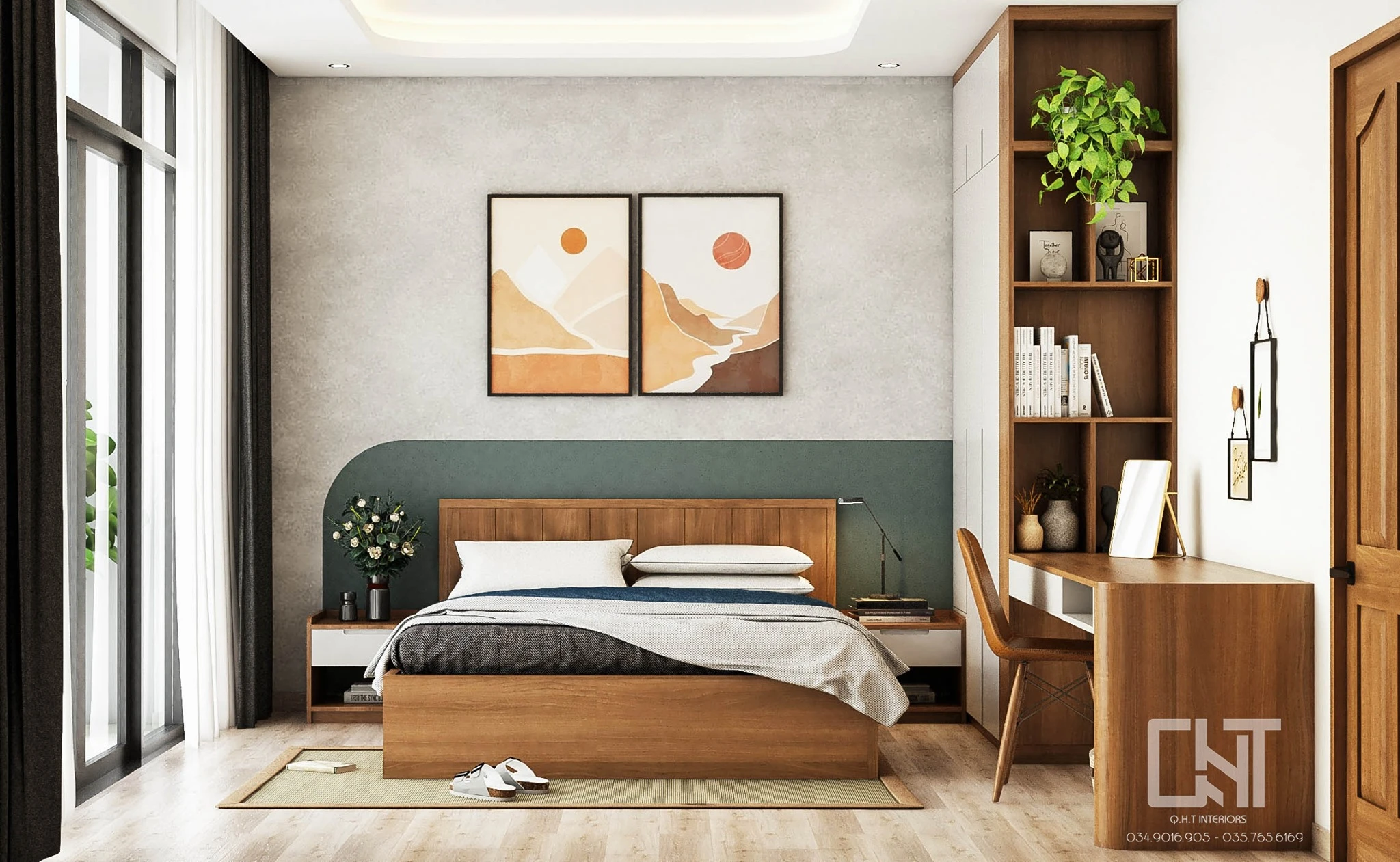 Vray Bedroom Sketchup Model Free Download Modern ID 101000411 (Quan Nguyen)