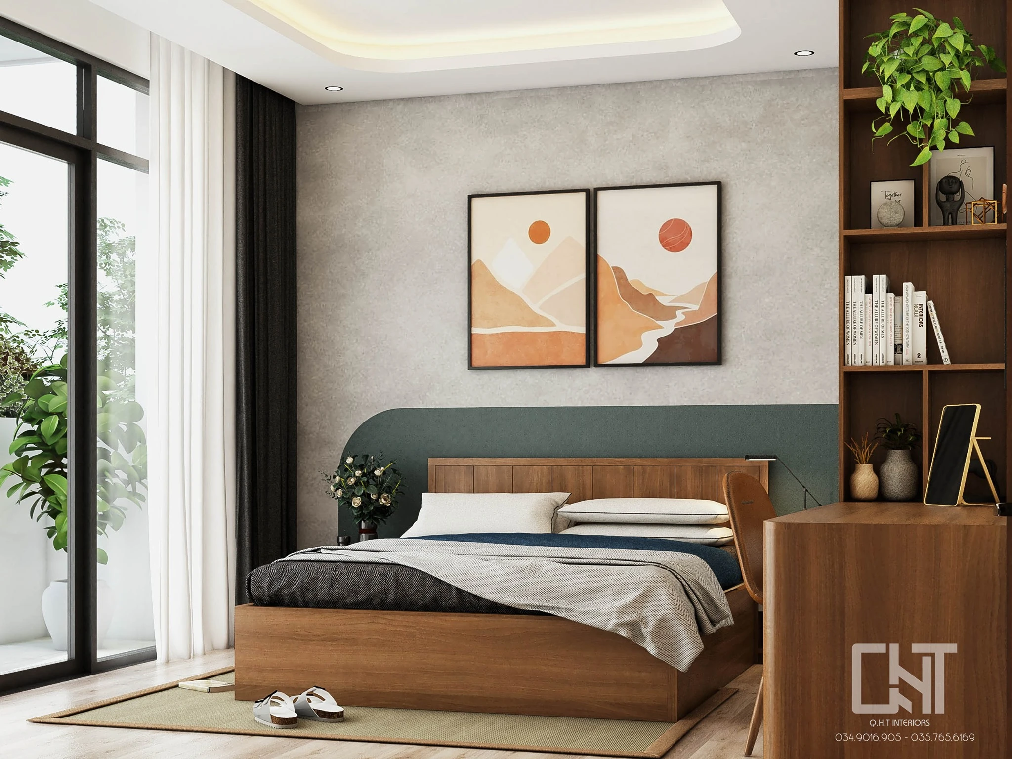 Vray Bedroom Sketchup Model Free Download Modern ID 101000411 (Quan Nguyen)