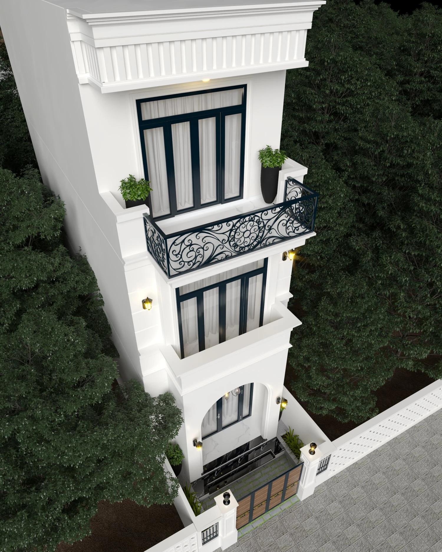 Vray Exterior Enscape Model Free Download Modern ID 101000539 (Doan Tuan)