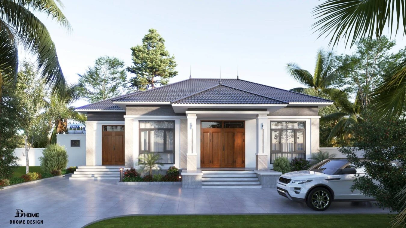 Vray Exterior Free Sketchup Scene Modern ID 101000417 (Dung Huy)