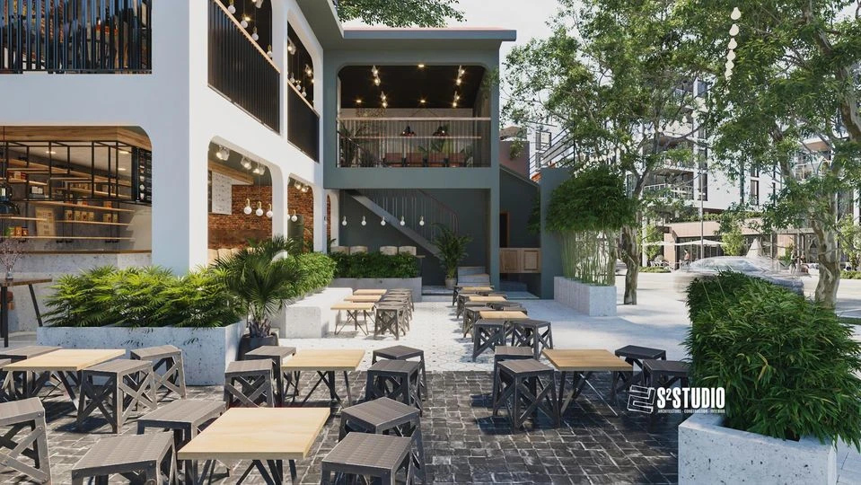 Vray Exterior Free Sketchup Scene Modern ID 101000577 (Loc Spin)