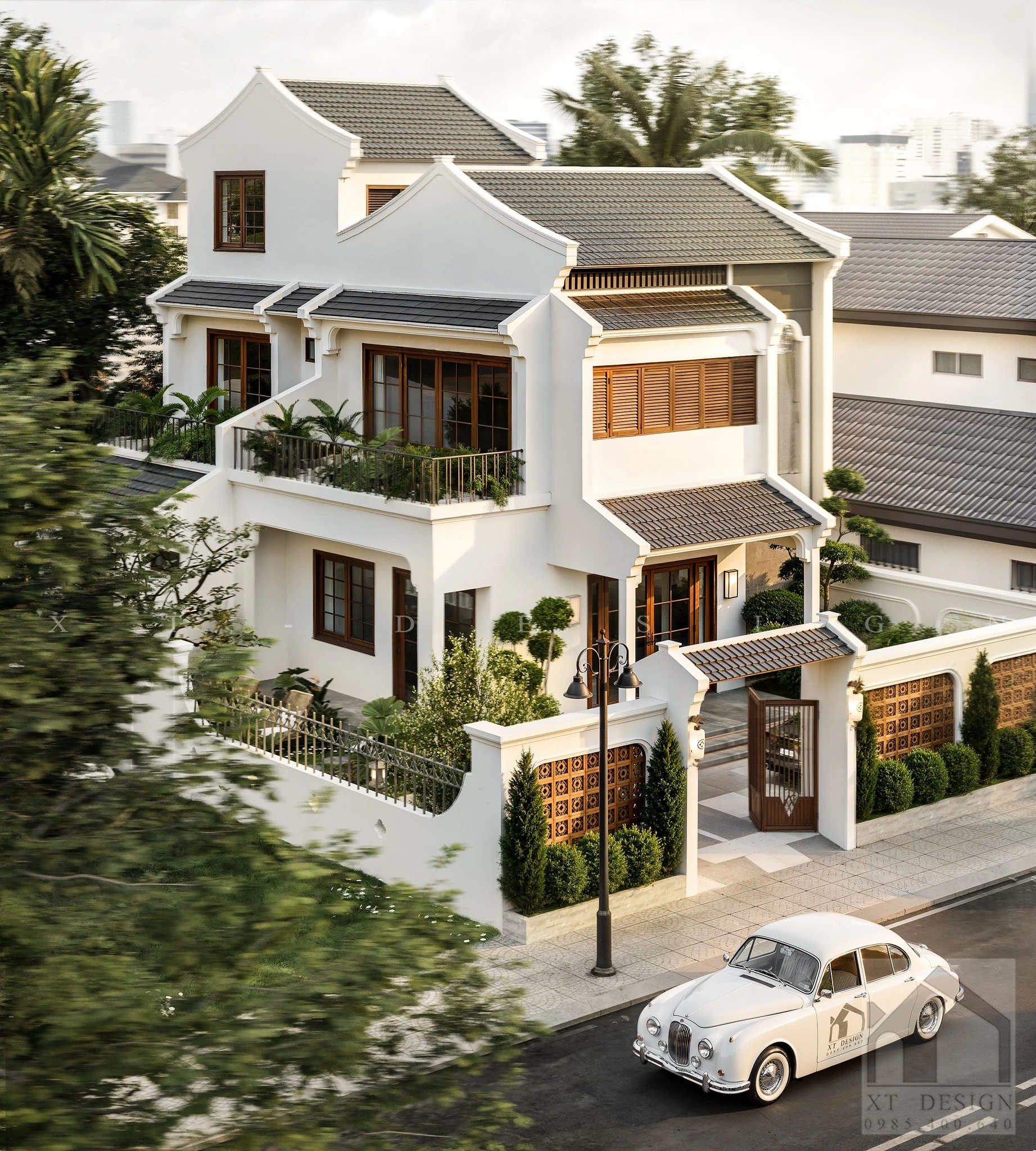 Vray Exterior Sketchup Free Model Indochine ID 213000719 (Nguyen Xuan Truong)