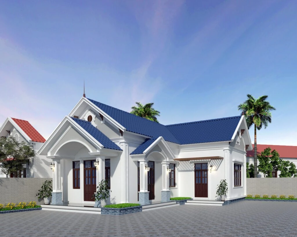 Vray Exterior Sketchup Free Model Modern ID 101000640 (Dao Van Nam)