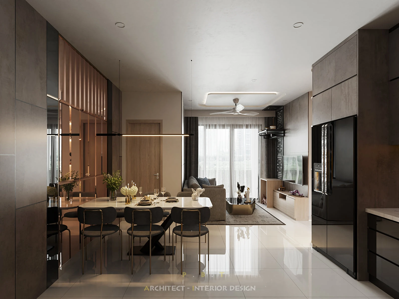 Vray Living Room And Dining Room Free Sketchup Models Modern Download ID 218000060 (Pham Bao Toan)