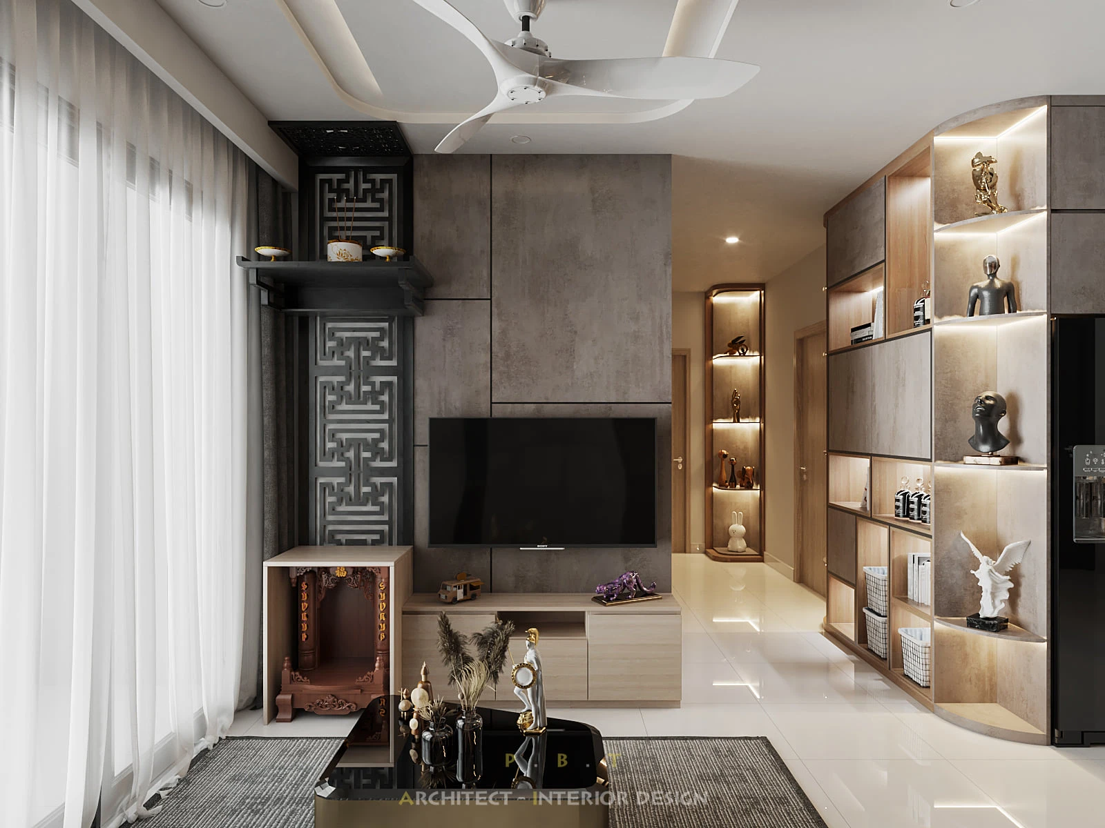 Vray Living Room And Dining Room Free Sketchup Models Modern Download ID 218000060 (Pham Bao Toan)