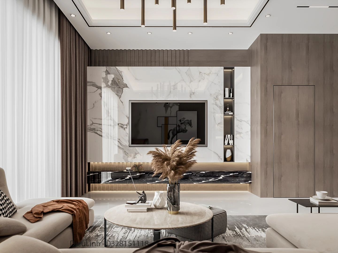 Vray Living Room And Dining Room Sketchup 3D Models Free Download Modern ID 218000078 (Dieu Linh)