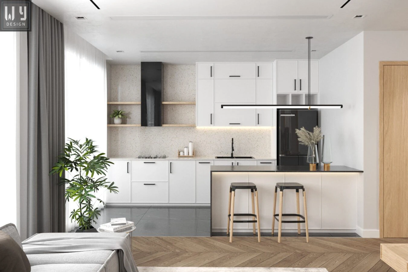 SketchUp Free Vray Living Room And Dining Room Sketchup 3D Models Free Download Modern ID 218000108 (Thich Phat Hoang)