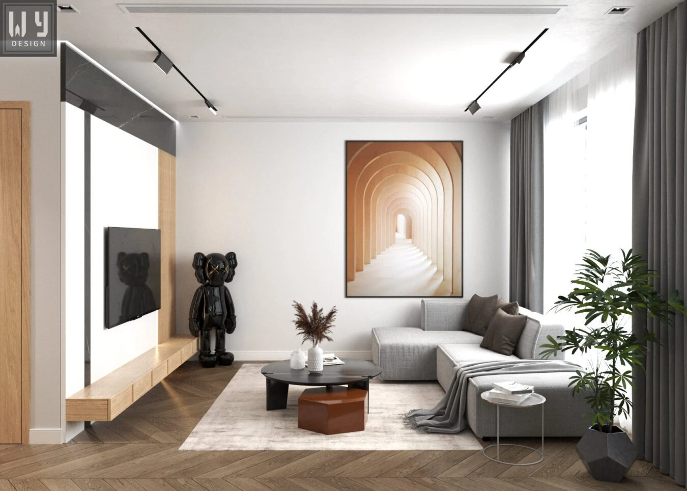 SketchUp Free Vray Living Room And Dining Room Sketchup 3D Models Free Download Modern ID 218000108 (Thich Phat Hoang)