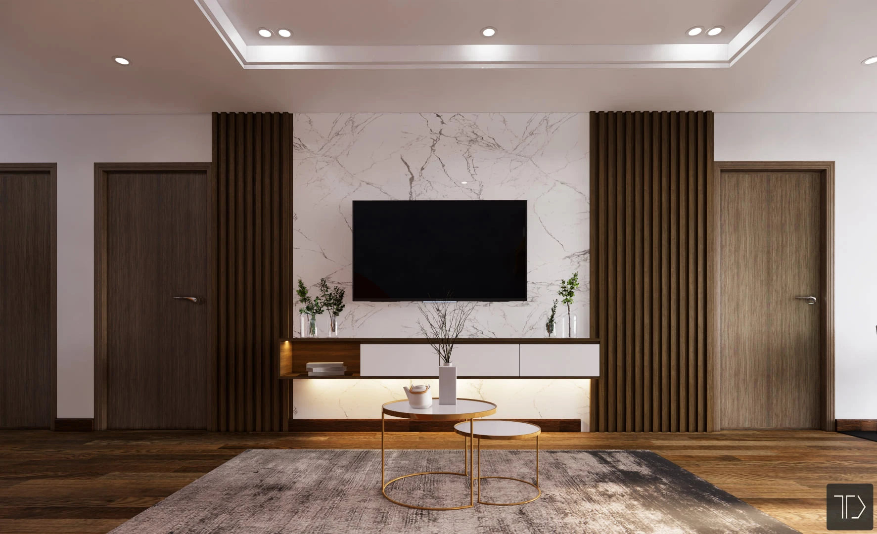 Vray Living Room And Dining Room Sketchup Scene Download Modern Free ID 218000084 (Nghiem Viet Thai)