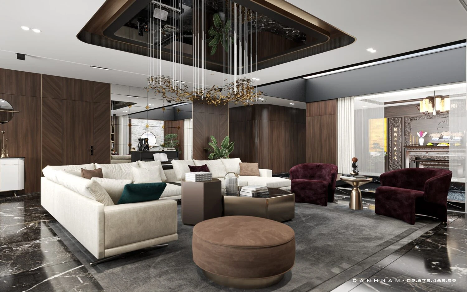 SketchUp Free Vray Living Room - Dining Room Download SketchUp Models Modern Free ID 218000176 (Danh Nam)